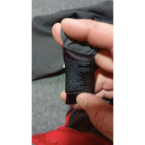 North Face HyVent Jacket Mens Sz Large Red Coat Full Zip Winter Ski Snow Hiking* - Picture 11 of 16